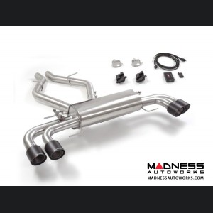 Alfa Romeo Giulia Performance Exhaust - 2.9L QV - Ragazzon - Evo Line - Axle Back w/ Electronic Operated Valve - Dual Exit/ Quad Carbon Tips